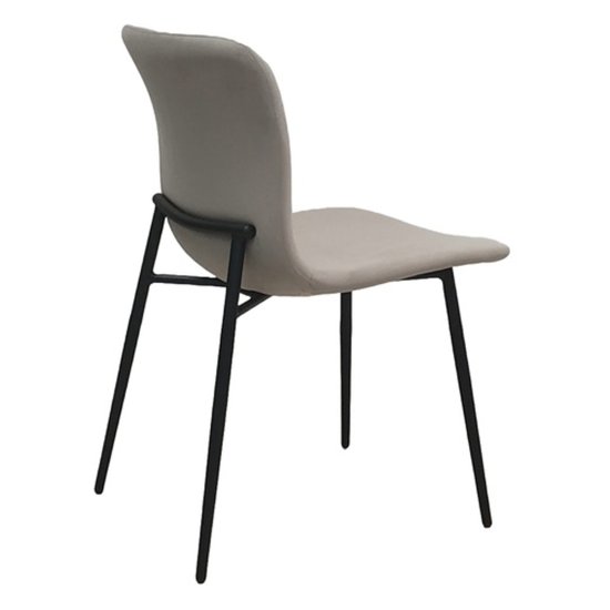 Стул кухонный мягкий серый из велюра (арт 33827) Фото 2