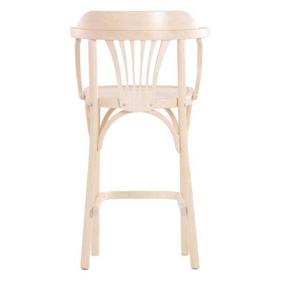 Полубарный стул с подлокотниками слоновая кость венский (арт 10859) Фото 3