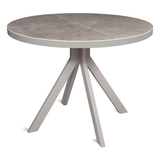 Стол раскладной круглый с керамической столешницей (арт 32507) Фото 1