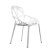 Стул ножки белые белый пластмассовый современный (арт 6620)