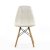 Стул дизайнерский деревянный мягкий белый из экокожи eames (арт 5231)