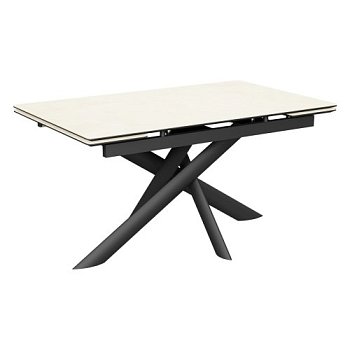 Кухонный стол раздвижной с керамической столешницей бежевый (арт 34696) - Фото 2