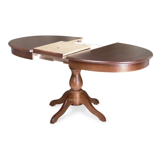 Обеденный стол раздвижной деревянный 105 см классический (арт 4937) Фото 2