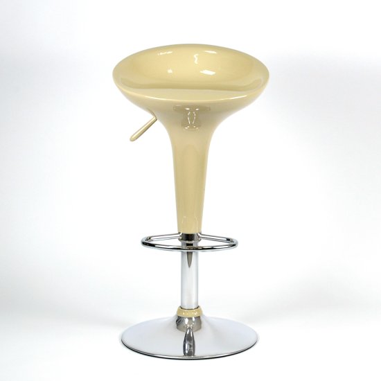 Стул барный высокий на металлическом каркасе пластиковый (арт 2369) Фото 3