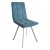 Стул для кухни на металлокаркасе голубой современный (арт 28815)