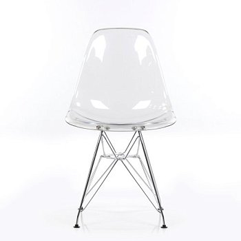 Стул дизайнерский металлический ножки хром прозрачный eames (арт 2352) - Фото 2