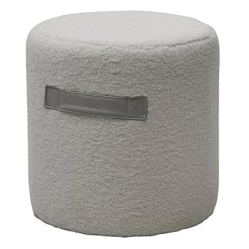 Пуфик с мягким сидением белый (арт 29070) - Фото 2