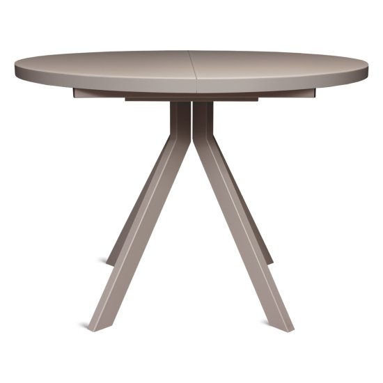 Обеденный стол раскладной круглый слоновая кость (арт 34204) Фото 2