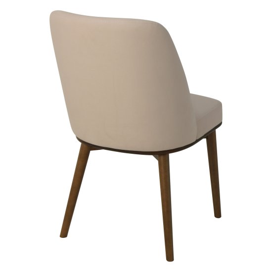 Стул деревянный мягкий слоновая кость (арт 29377) Фото 2