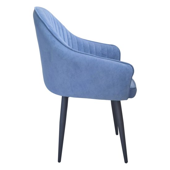 Полукресло мягкое с подлокотниками синее (арт 31838) Фото 2