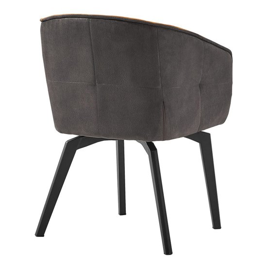 Стул-кресло мягкий с подлокотниками желтый (арт 27209) Фото 3