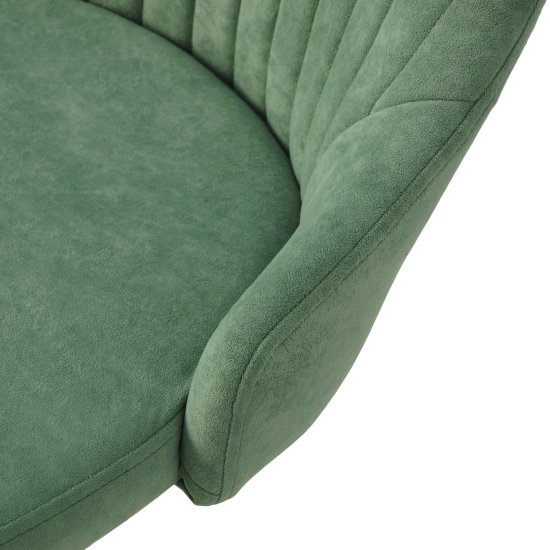 Стул мягкий зеленый из велюра современный (арт 22886) Фото 5