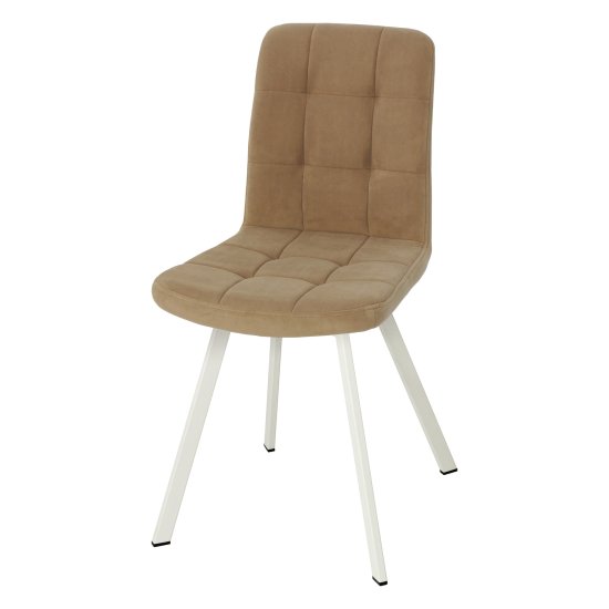 Стул на металлическом каркасе из велюра (арт 33965) Фото 1