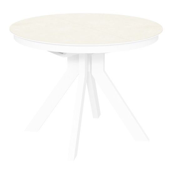 Обеденный стол круглый со столешницей из керамики (арт 33494) Фото 1