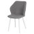 Стул с мягким сидением серый с обивкой из велюра (арт 25960)