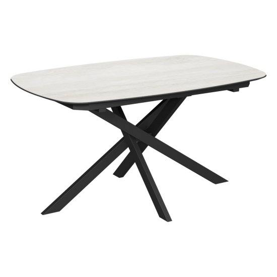 Стол обеденный раскладной керамический слоновая кость (арт 34291) Фото 1