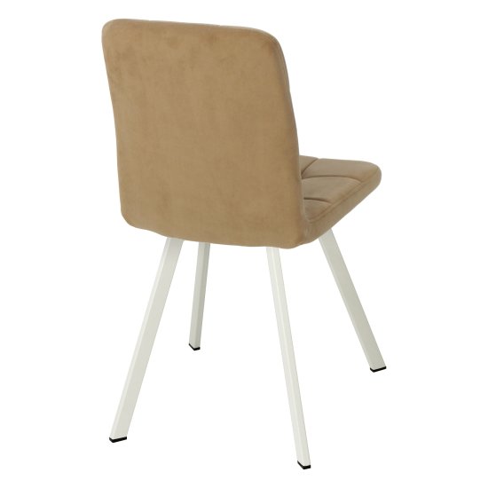 Стул на металлическом каркасе из велюра (арт 33965) Фото 2