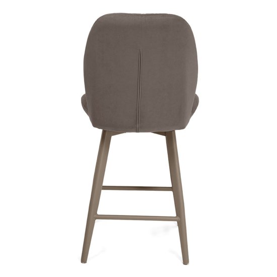 Барный стул мягкий с обивкой из велюра (арт 33554) Фото 6