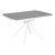 Стол кухонный раскладной керамический серый на одной ножке (арт 34266)