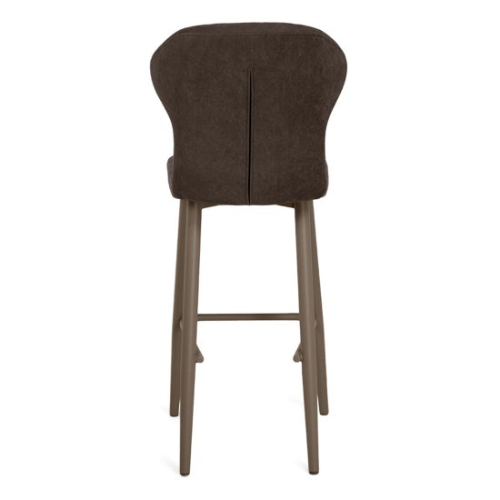 Барный стул с мягкой обивкой из велюра (арт 34149) Фото 2