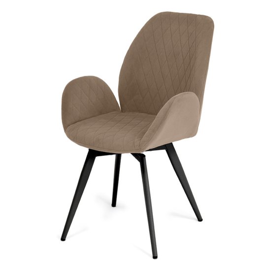 Стул на металлокаркасе мягкий из велюра (арт 33578) Фото 4