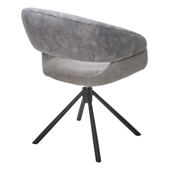 Стул мягкий серый с обивкой из велюра (арт 33671) Фото 4