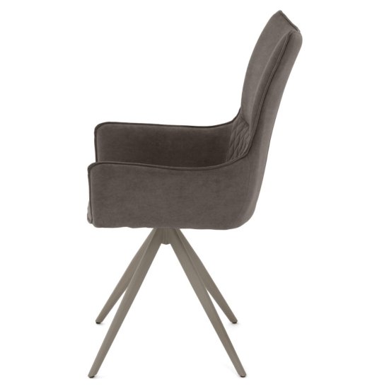 Стул дизайнерский на металлокаркасе мягкий с подлокотниками (арт 35558) Фото 4