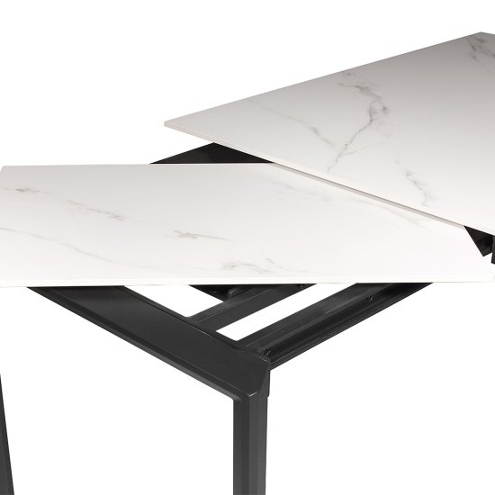 Стол с покрытием из керамики белый (арт 31349) Фото 3
