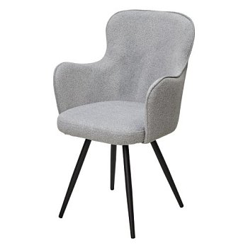 Стул мягкий с подлокотниками серый (арт 34994) - Фото 2