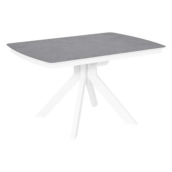 Стол кухонный раскладной керамический серый на одной ножке (арт 34266) - Фото 2