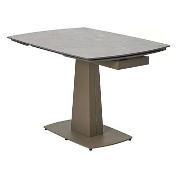 Стол раскладной овальный с керамической столешницей 120 см (арт 33344) - Фото 2