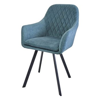 Стул-кресло с подлокотниками синий (арт 29513) - Фото 2