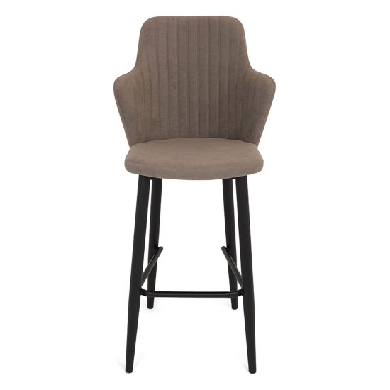 Стул барный на металлическом каркасе мягкий современный (арт 26200) Фото 2