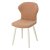 Стул с мягким сидением бежевый из велюра (арт 19342)