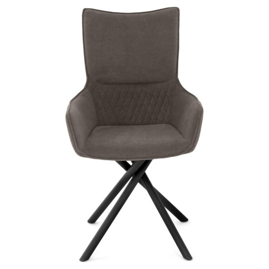 Стул дизайнерский мягкий с подлокотниками из велюра (арт 35553) Фото 5