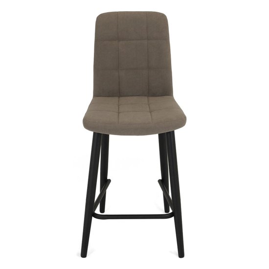 Стул полубарный мягкий из велюра (арт 18861) Фото 2