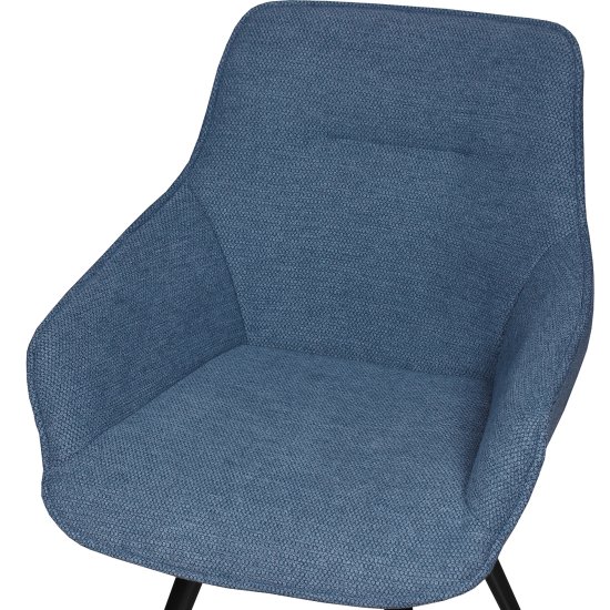 Полукресло мягкое с подлокотниками синее (арт 33860) Фото 3