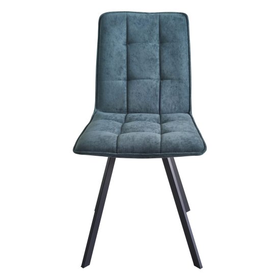 Стул на металлокаркасе с мягкой обивкой голубой (арт 28823) Фото 1