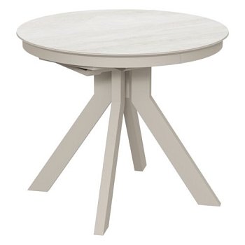 Обеденный стол круглый с покрытием из керамики (арт 35132) - Фото 2