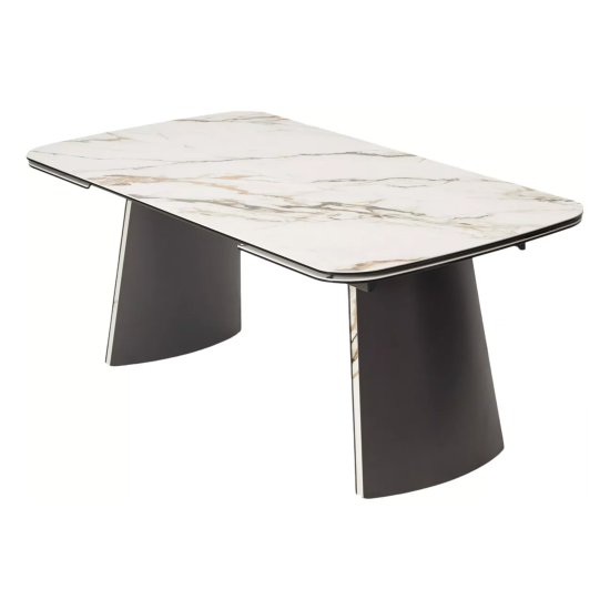 Кухонный стол раздвижной со столешницей из керамики (арт 34099) Фото 4