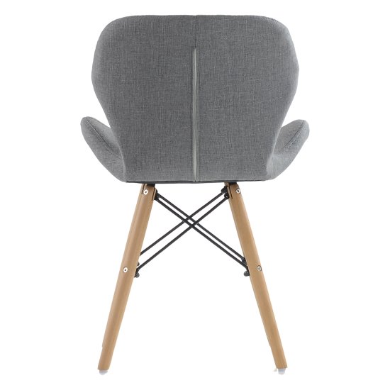 Стул дизайнерский мягкий серый eames (арт 11419) Фото 3