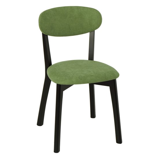 Стул из массива дерева мягкий зеленый в классическом стиле (арт 31256) Фото 2