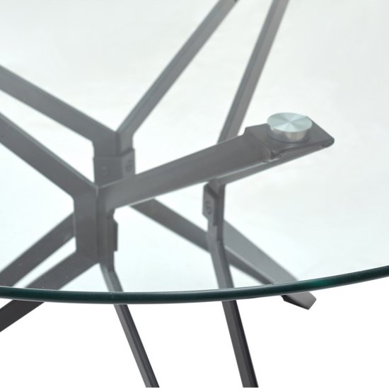 Стол кухонный дизайнерский круглый прозрачный (арт 6157) Фото 2