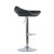 Барный стул на металлокаркасе ножки хром мягкий черный регулируемый (арт 6483)