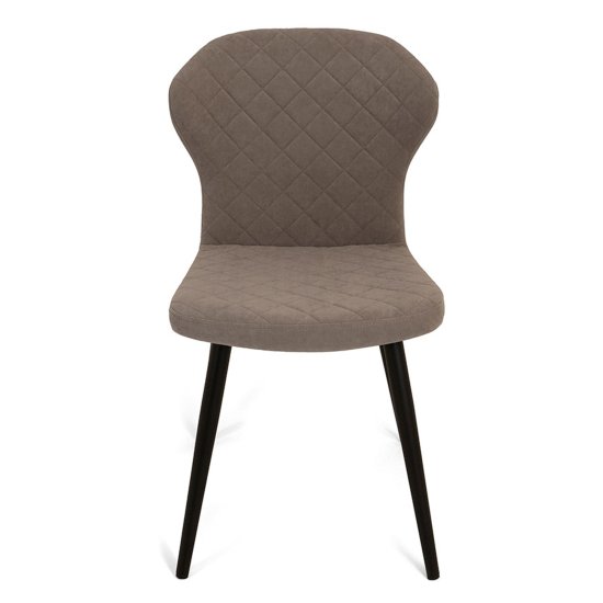 Стул для кухни бежевый велюровый современный (арт 19307) Фото 2