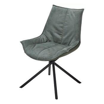 Стул на металлокаркасе мягкий зеленый (арт 33643) - Фото 2