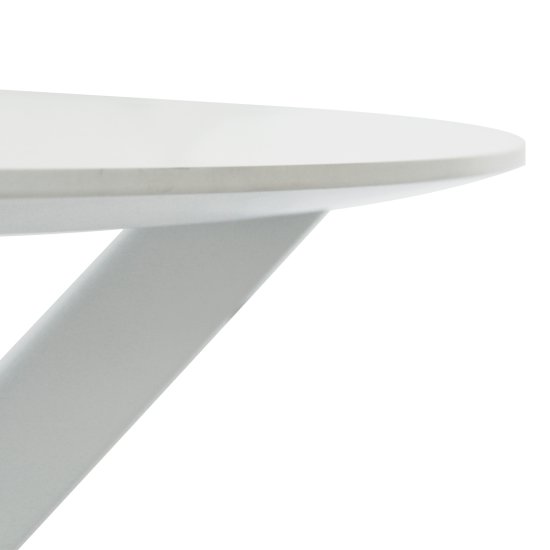 Стол обеденный круглый белый D-80 см (арт 16415) Фото 3