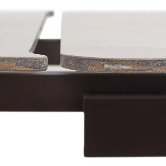 Стол раздвижной керамический на одной ножке (арт 33536) Фото 3