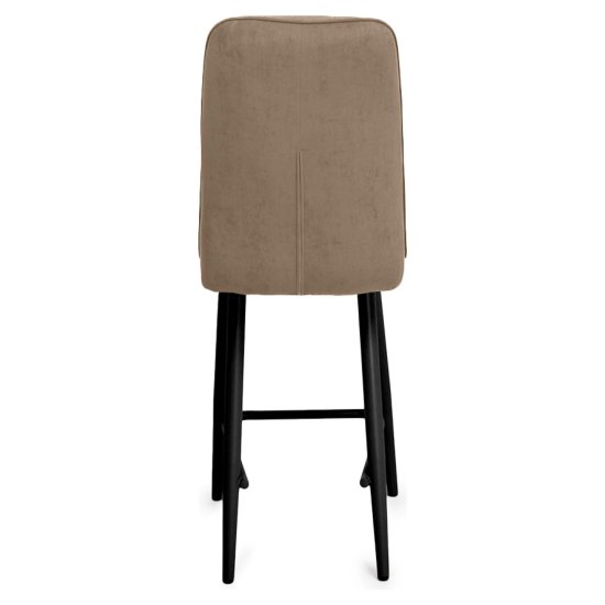 Стул барный на металлокаркасе мягкий из велюра (арт 20857) Фото 6