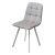 Стул мягкий серый с обивкой из велюра (арт 33898)